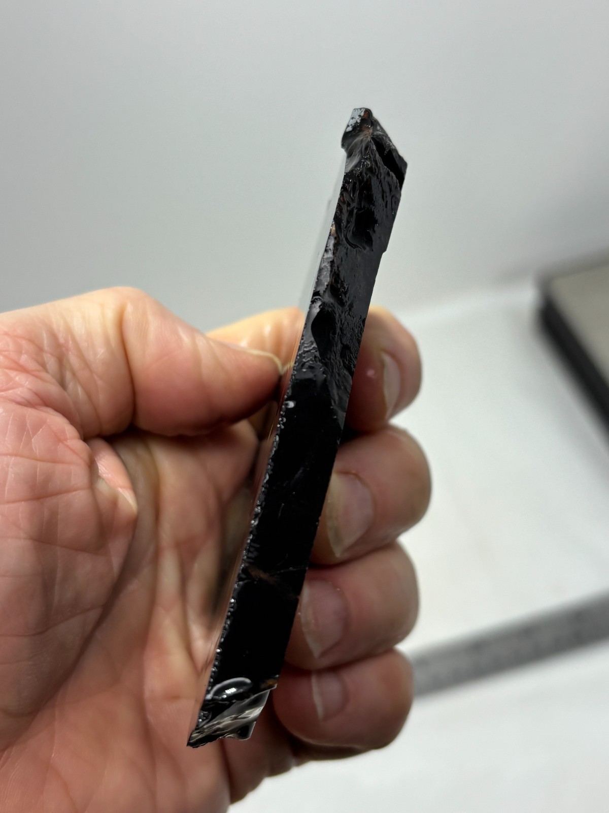 Tri-flow Sheen/Lace Obsidian Slab Lapidary Cabbing Knapping Combo ship avail