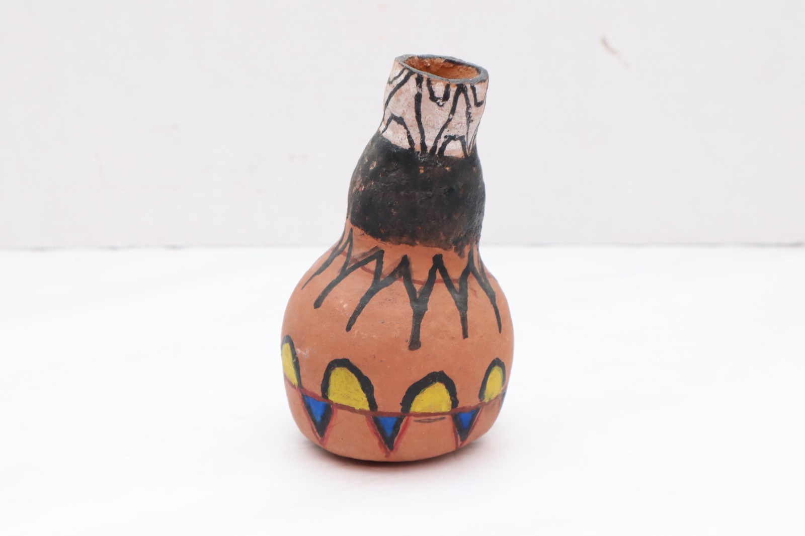 Antique Mojave Yuma Figural Effigy Pot Pottery Vessel 5.75" Native American