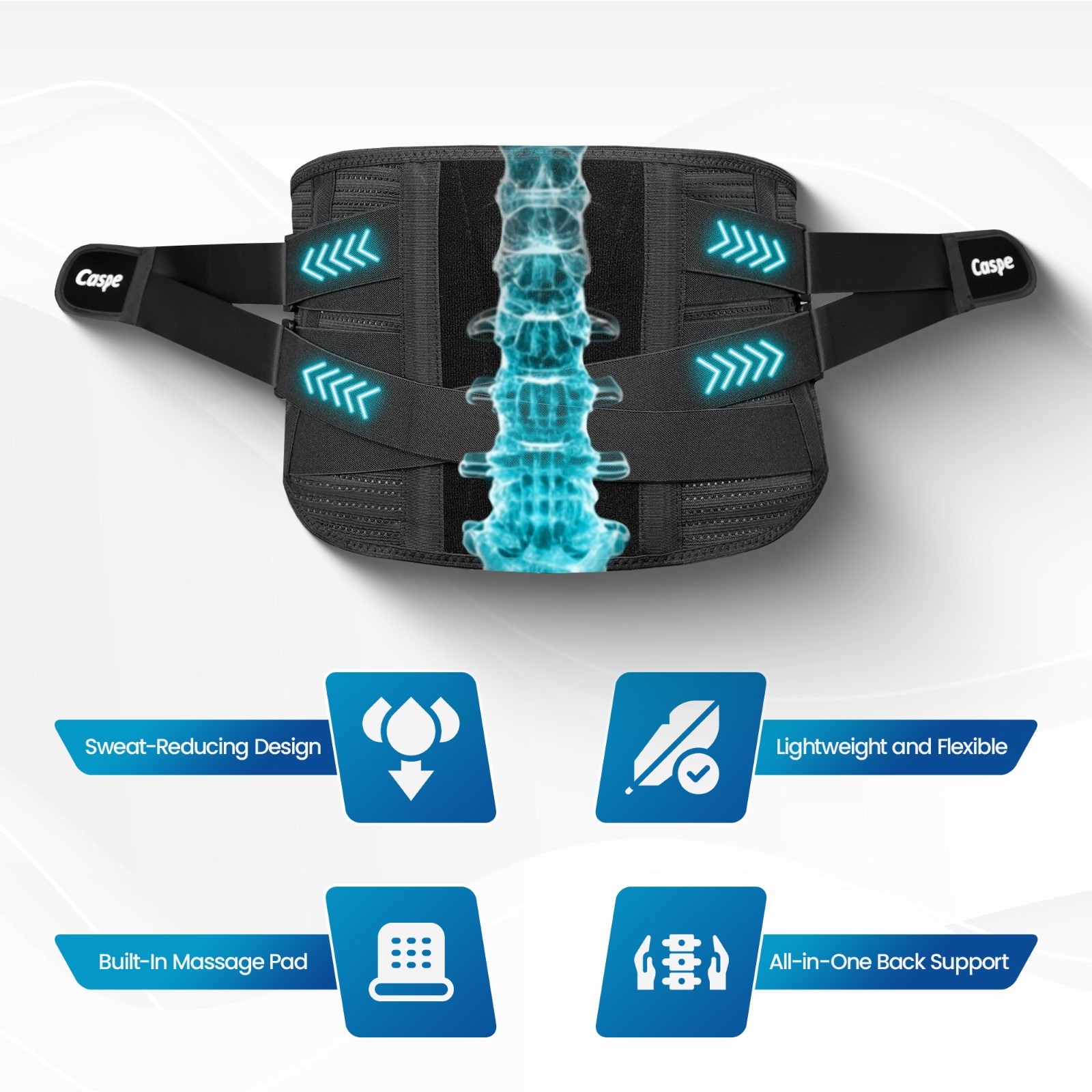 Adjustable Lower Back Brace Lumbar Support Waist Belt for Men Women Pain Relief