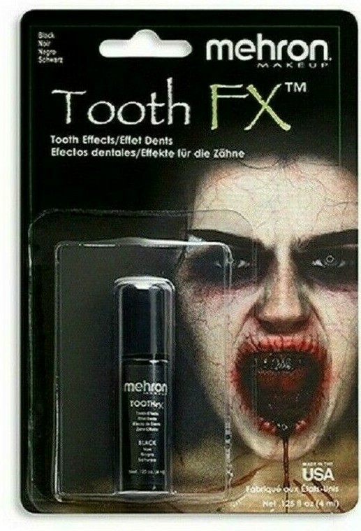 MEHRON TOOTH FX COLOR PAINT THEATER COSTUME ZOMBIE TEETH .25 OZ MAKEUP PICK !!!