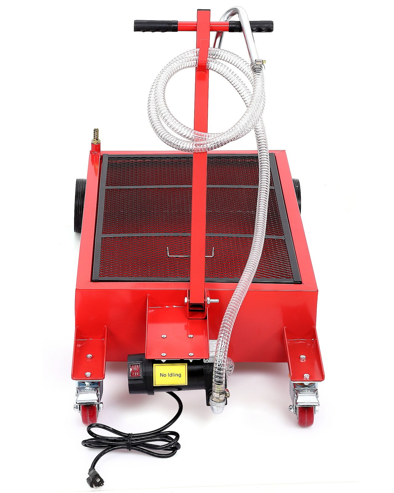 20 Gallon Electric Oil Drain Pan with 110V Pump Hose Low Profile Oil Drain Cart