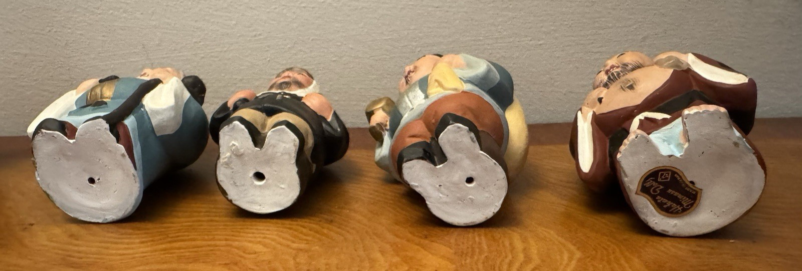 Vintage ~ Hakata Mimasu Dolls ~ Japanese 7 Lucky Gods ~ Porcelain 4 1/2" Figures