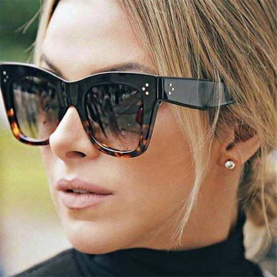 Women Sunglasses CLASSIC FIT ALL "CATHERINE" Square CAT EYE Shadz GAFAS hot