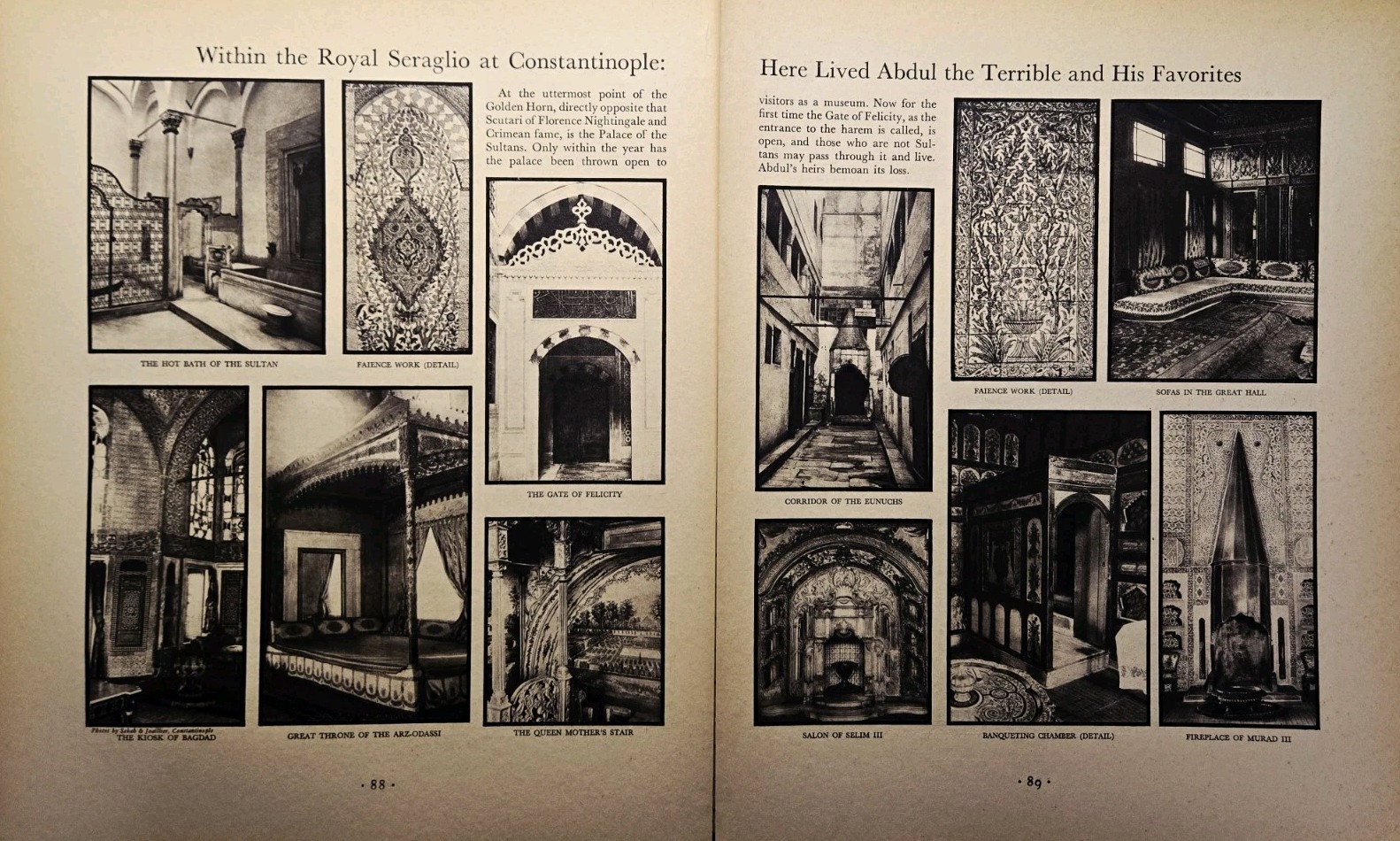 1930 Royal Seraglio at Constantinople Magazine Illustration - Abdul the Terrible