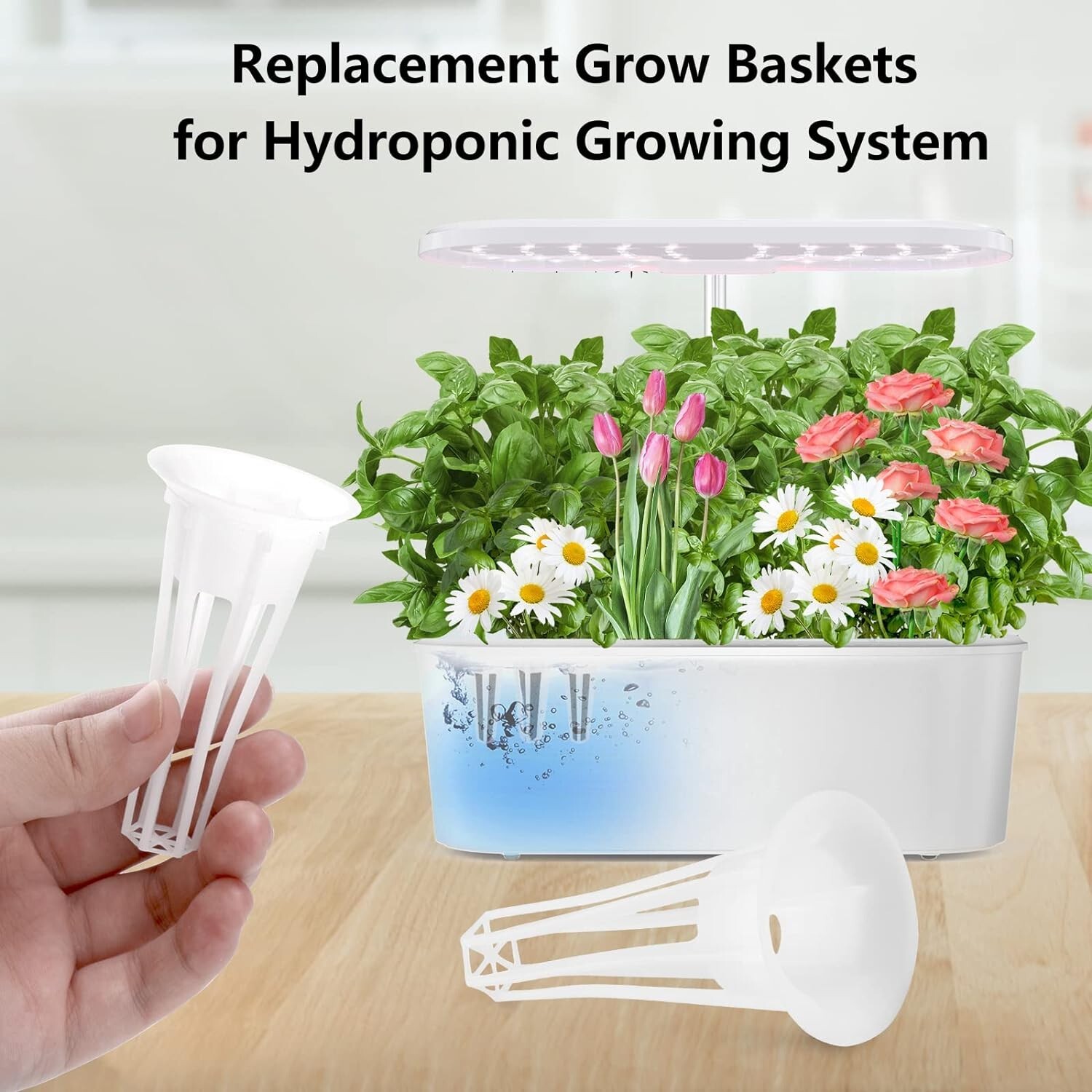 30 Pack Replacement Grow Baskets Hydroponics Seed Pod Sponge plant Containers