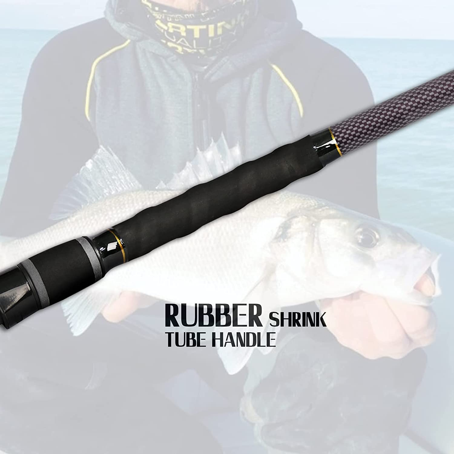 Surf Fishing Rod 2PC/3PC Travel Spinning Saltwater Pole 9'/10'/10'6"/12'/13'3"