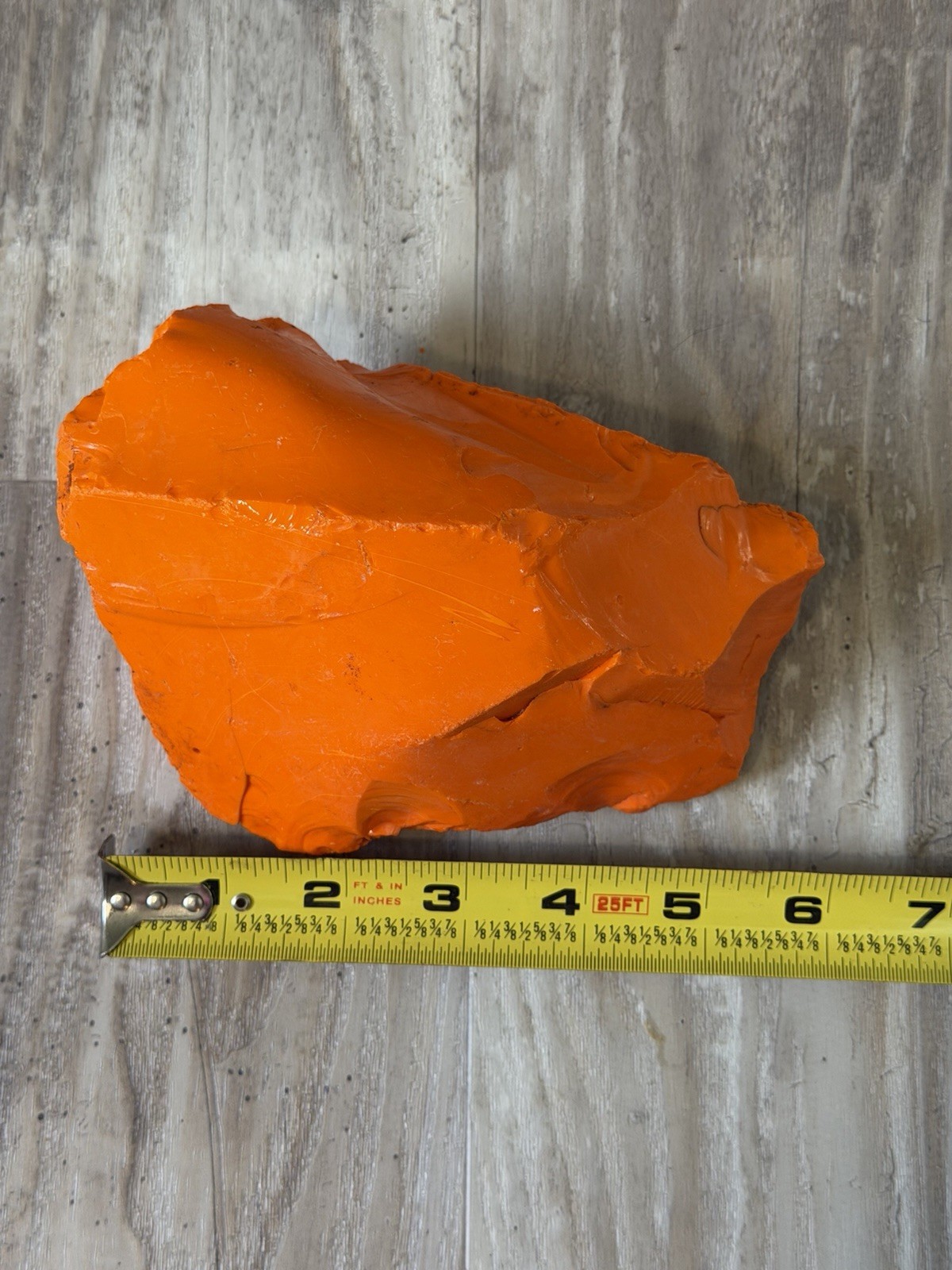 3pc Glass Rock Slag Opaque Fire Orange 6.39lbs TOTAL Rocks Landscape Aquarium
