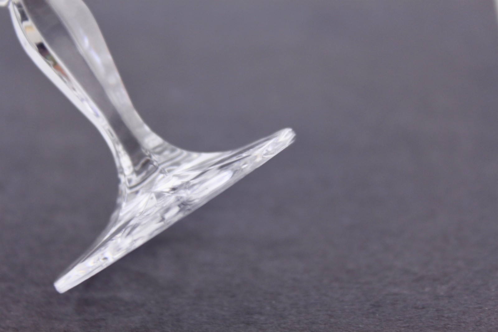 SET OF 2 E. BIELECKA/BOHEMIAN CRYSTAL COBALT BLUE 4-3/4" LIQUEUR GLASSES