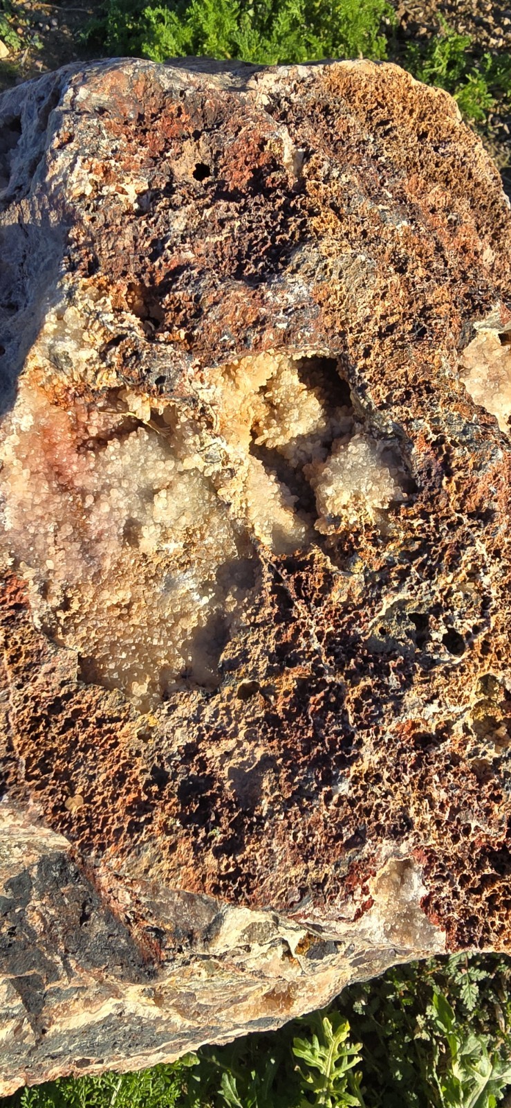 Large Heavy Raw Chunk Of Arizona Silver Copper Gold Ore Specimen 74.4 Lbs.