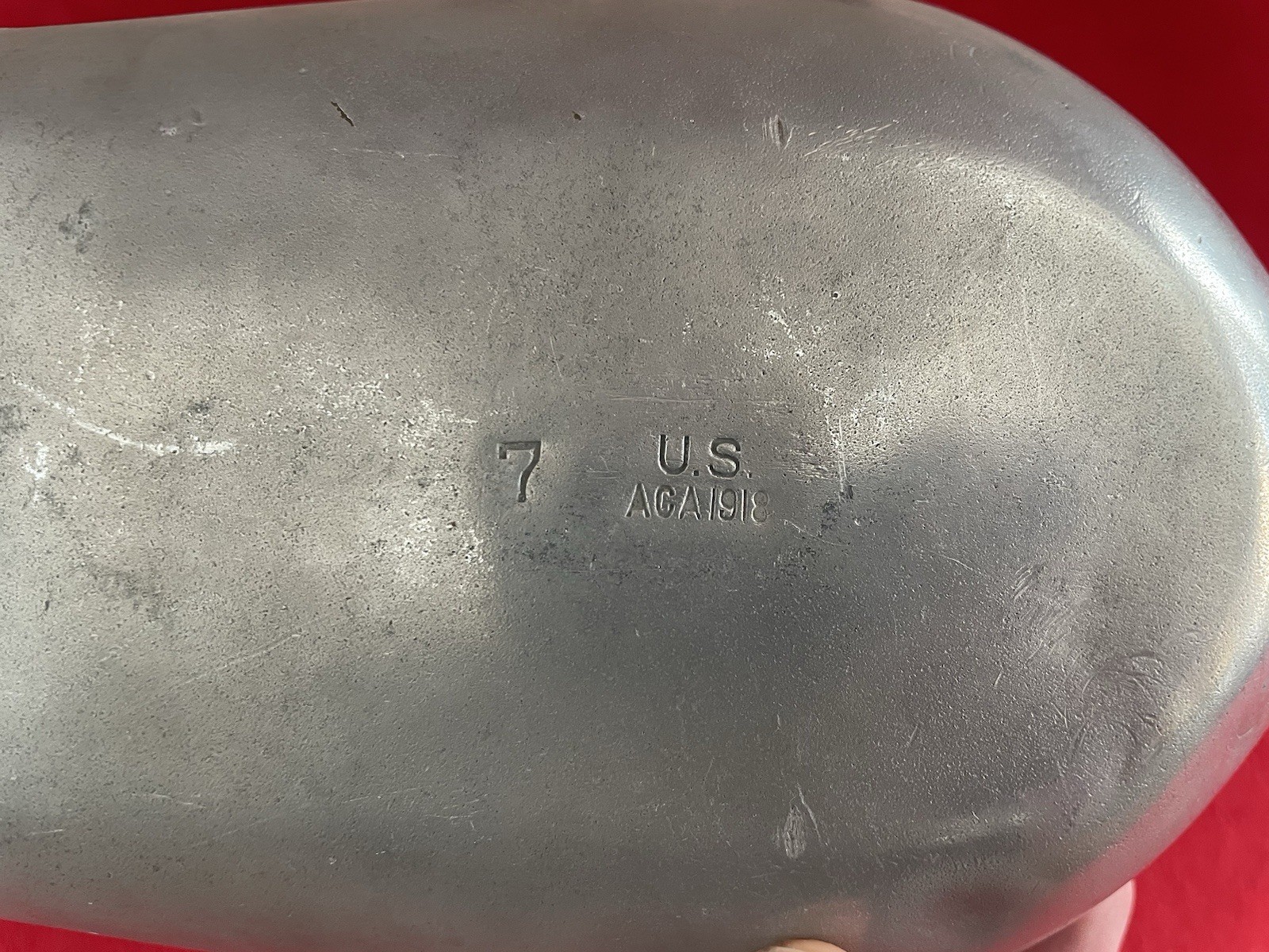 WW1 US Army Aluminum Canteen M1910 1918 WWI