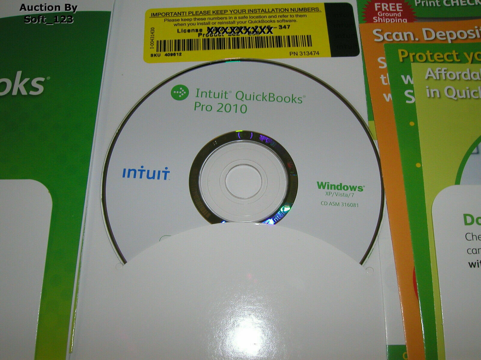 INTUIT QUICKBOOKS PRO 2010 FOR WINDOWS FULL RETAIL US VERSION