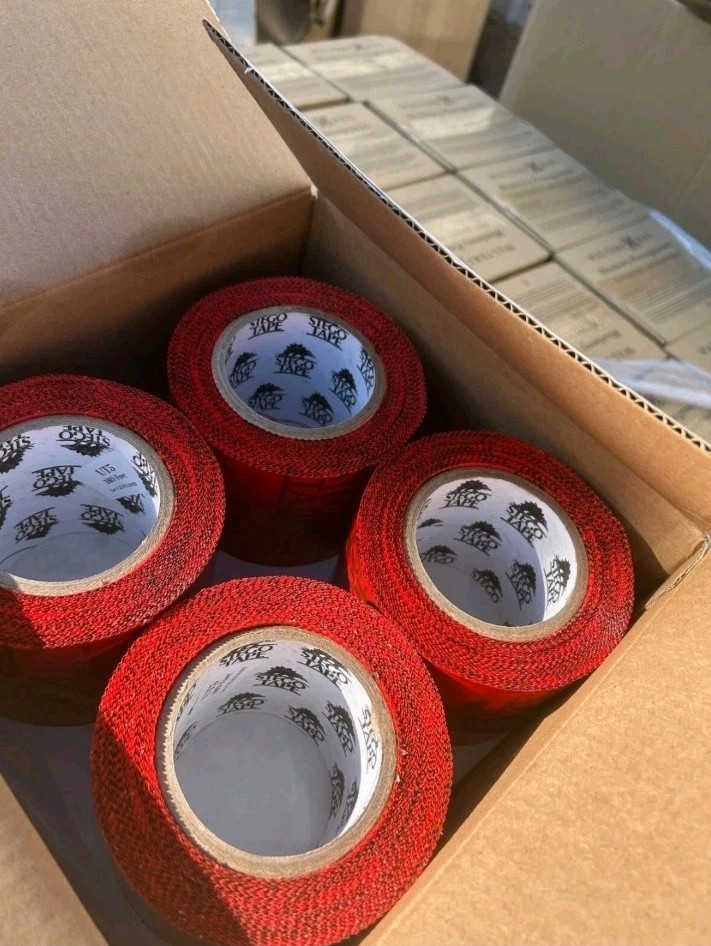Stego Tape Red (3.75" x 180' ) - New Box of 12 Rolls - 🔥 BEST PRICE ON EBAY 🤑
