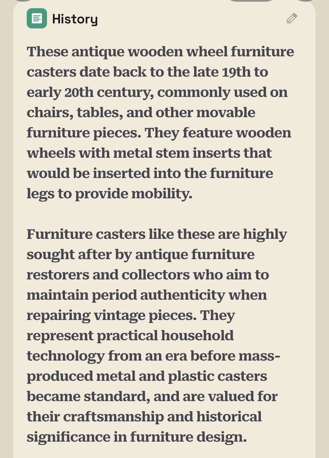 vintage wooden caster wheels With Metal Stems For Furniture