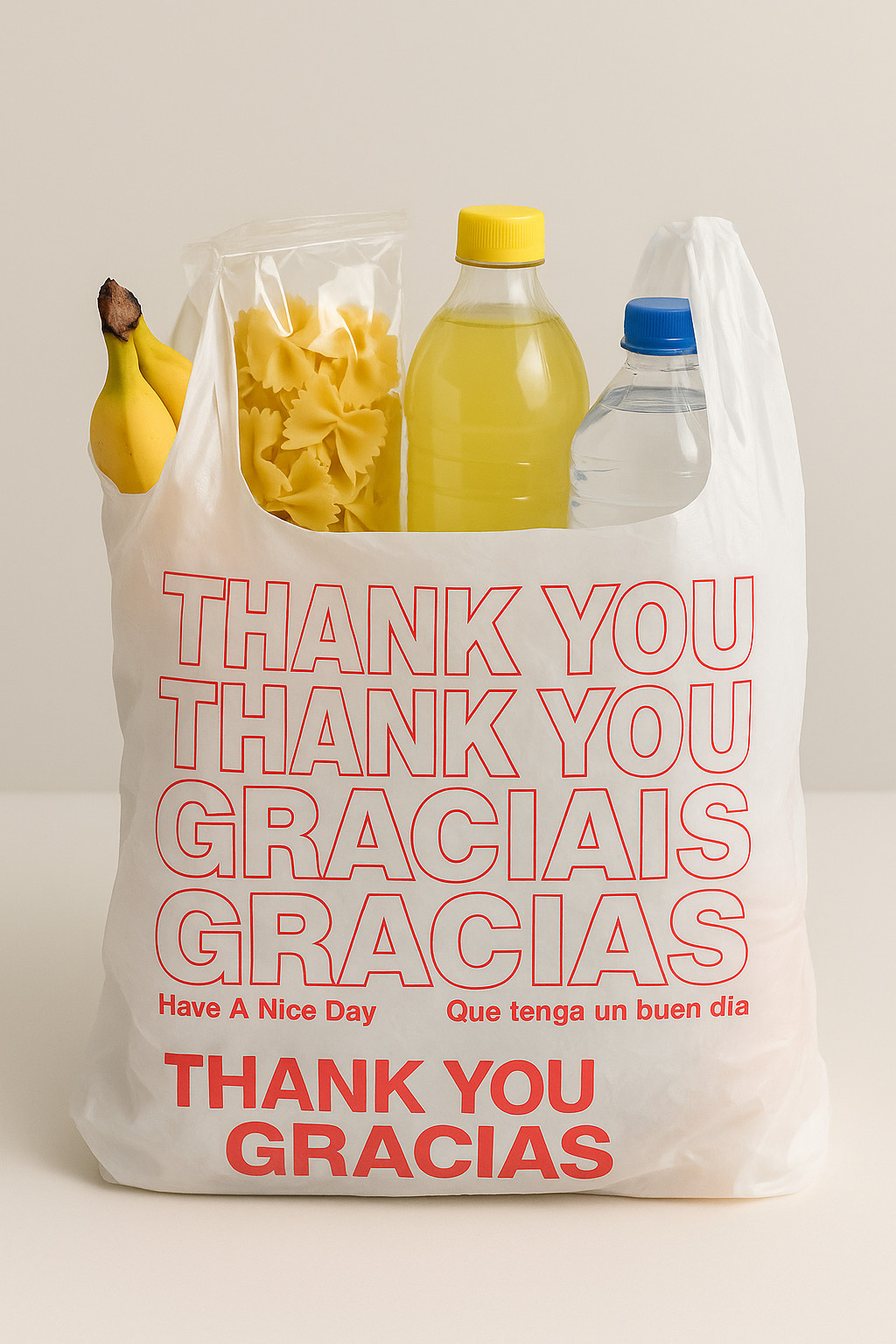 “Thank You Grocery Bags 1/6 BBL 21x6.5x11.5 – 50 to 1000 Plastic T‑Shirt Bags”