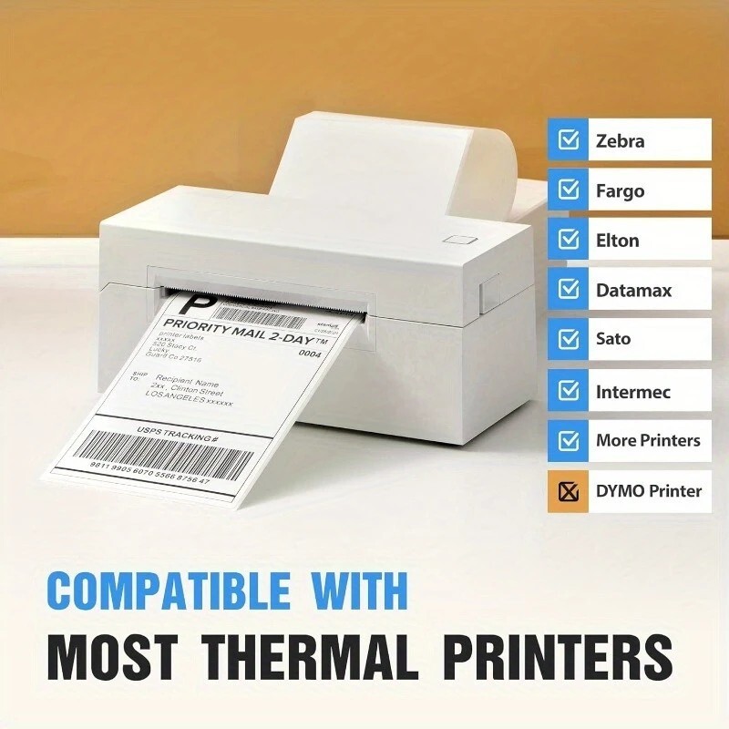 500Pack 500 4x6 Thermal Shipping Labels Foldable Any Prints Thermal LabelmPaper