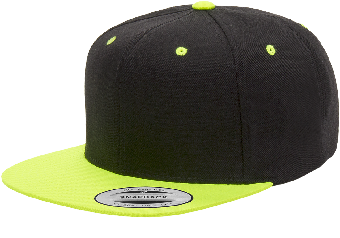 Yupoong Classic Snapback Hat Baseball Cap Plain Blank Snap Back 6089 Adjustable