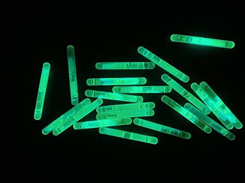 GiftExpress 100 Pcs Small Green Glow Sticks/Mini Sticks/Fishing
