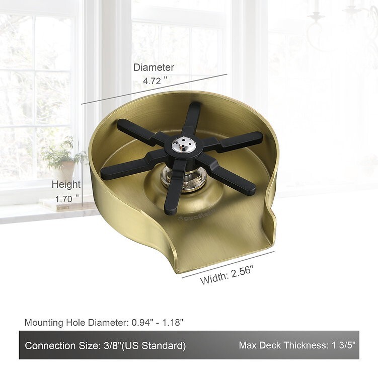 AguaStella Champagne Bronze Stainless Steel Glass Rinser - WHOLESALE Available