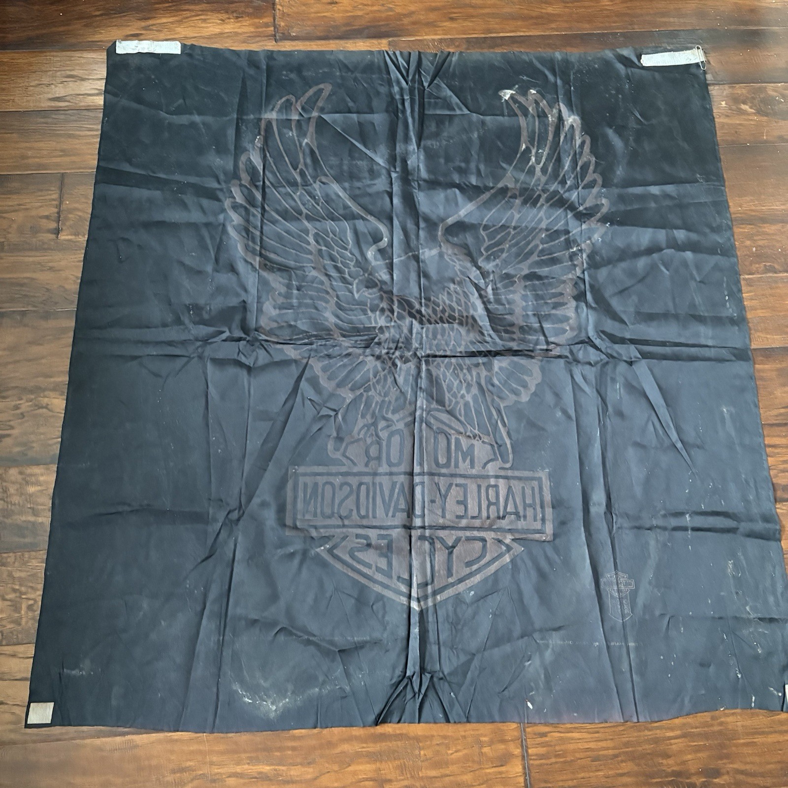 Super Sick Faded Vintage Rare 1984 Harley Davidson Eagle Shield Banner Promo