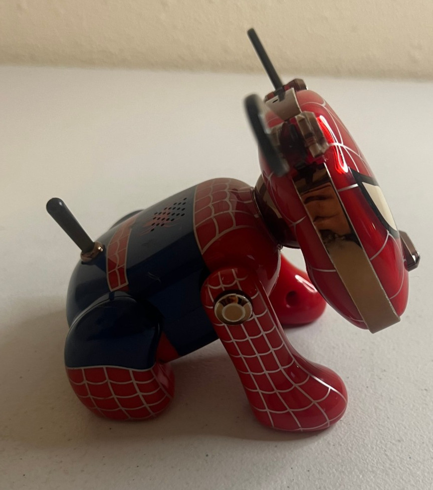Hasbro Sega Spider-Man Spi-Dog iDog Robot Speaker Toy 2006 Tested and Working