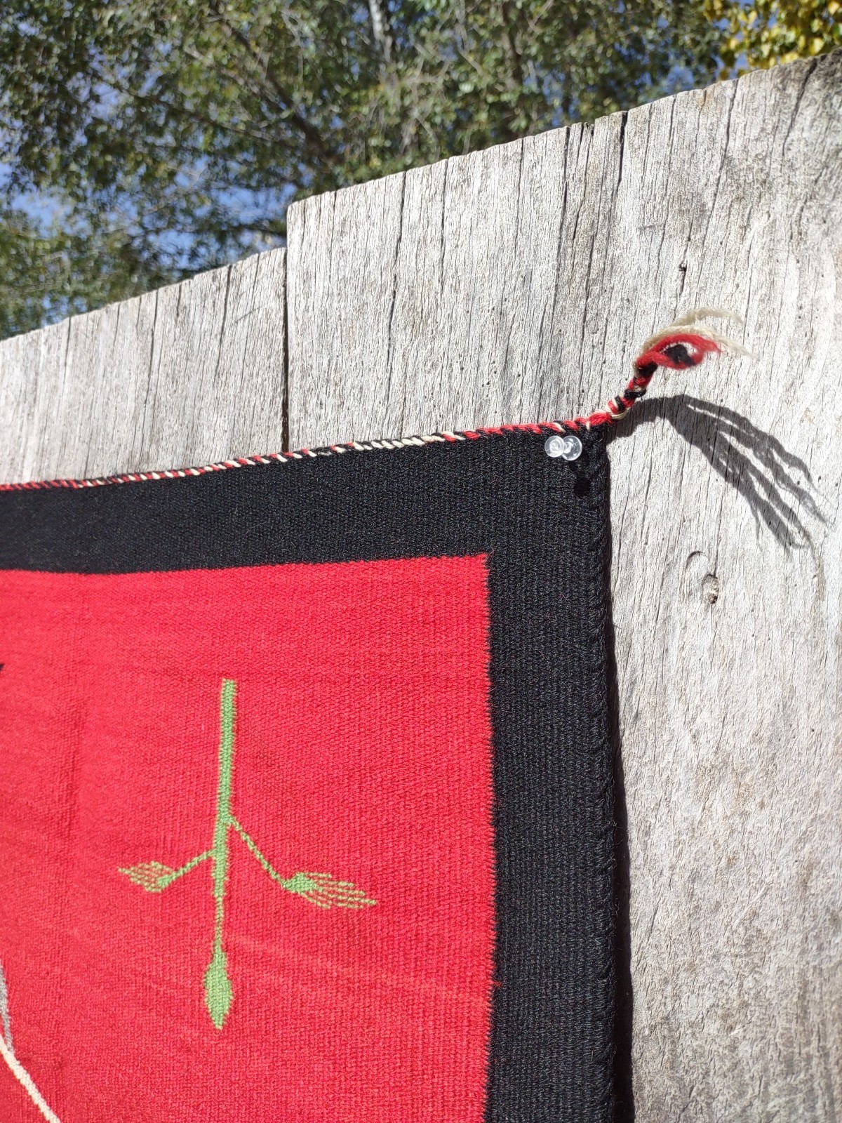 Navajo Rug Native American Indian Antique Germantown Throw Wall Hanging 1910