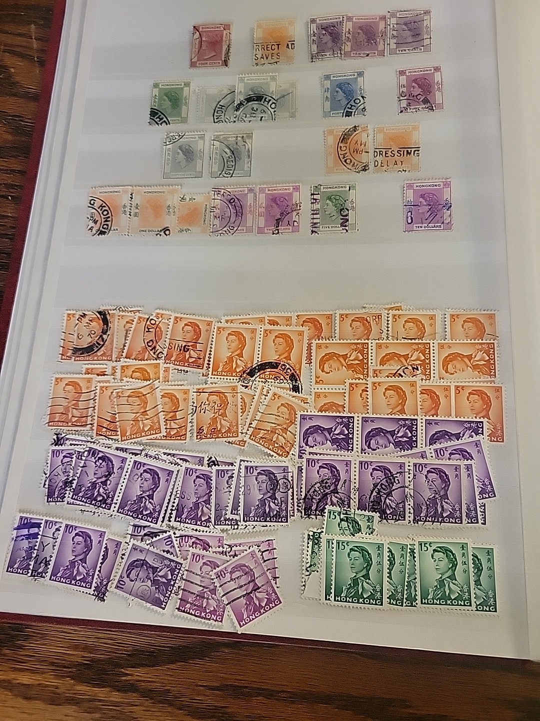 Worldwide Stamp Collection in Album Full of Stamps - Mint & Used Royal Mail HK