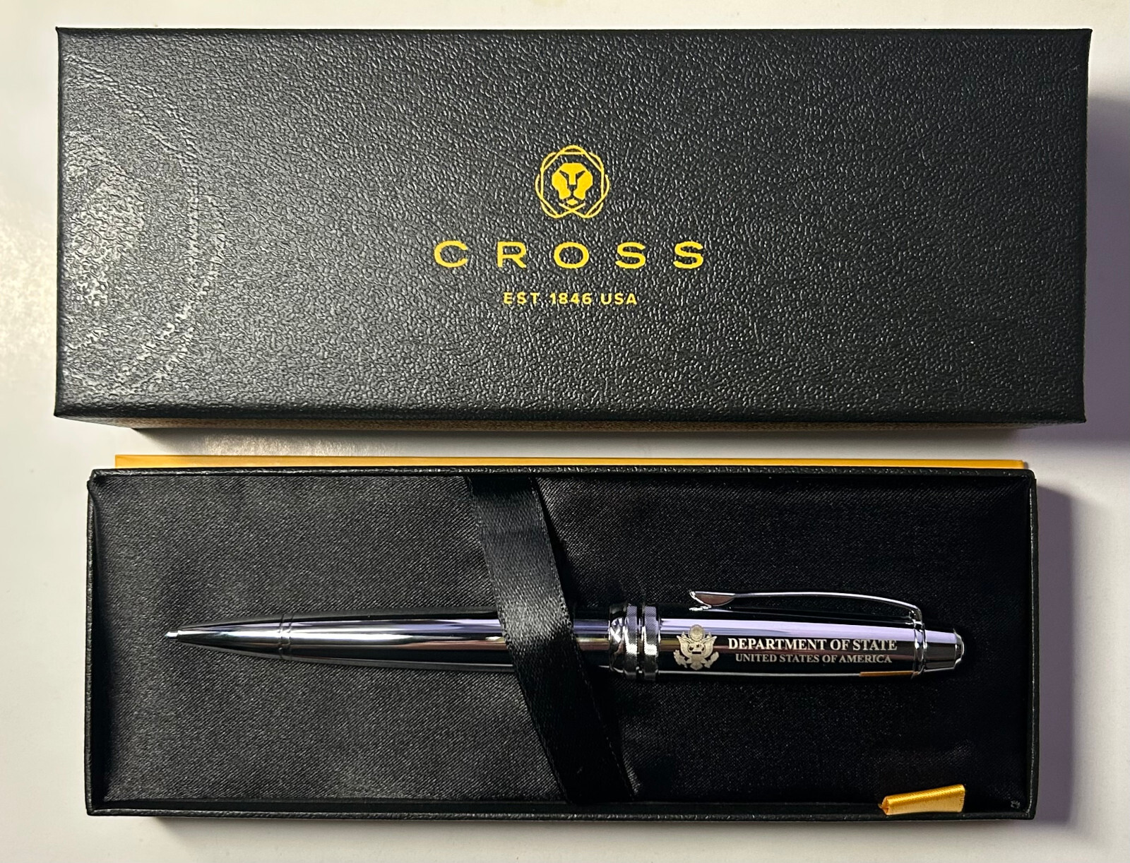 DEPARTMENT OF STATE CROSS METAL PENCIL IN CHROME COLOR