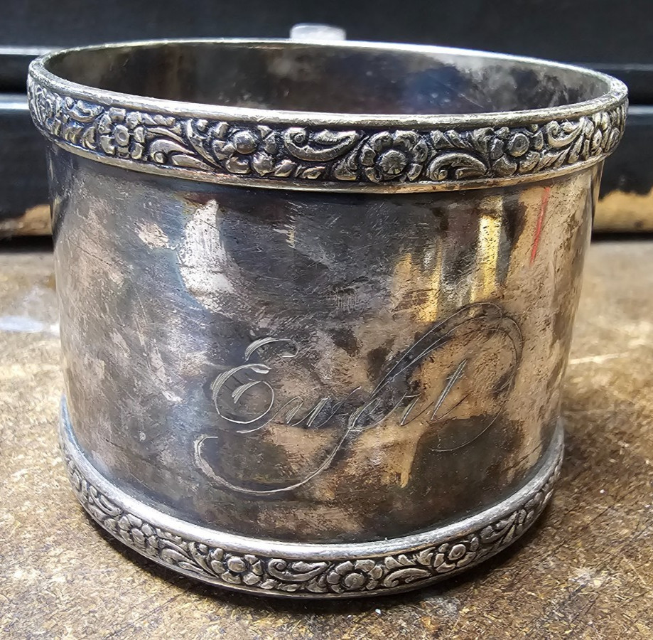 Antique Watrous Silver Soldered Baby Cup Child's 032 Collectable