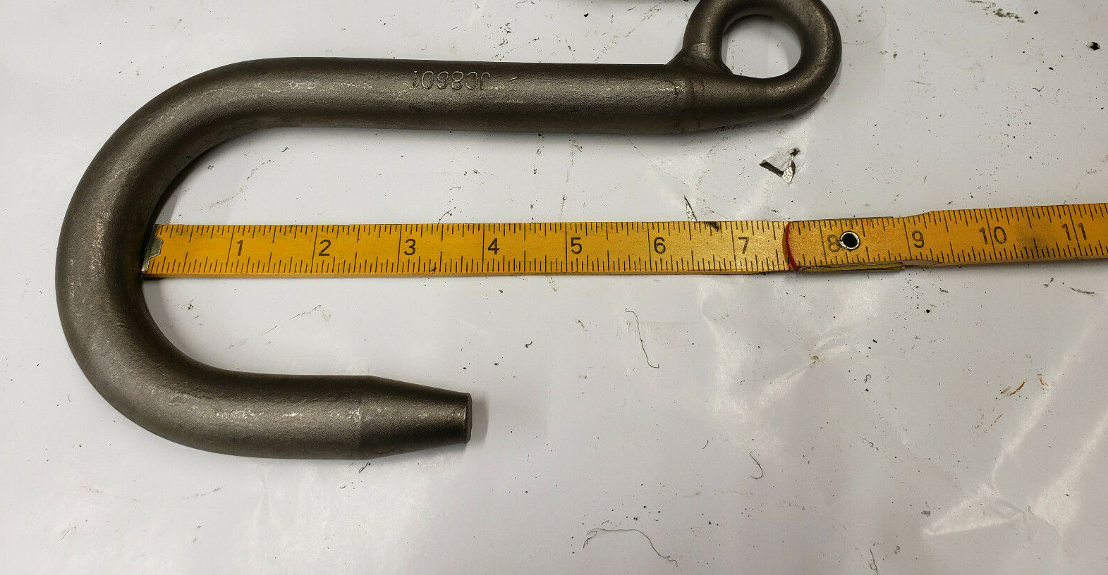 LMHE JC8601 2000 lb Steel Foundry lifting J-Hook 7/8" . x 8-1/2" MADE IN USA