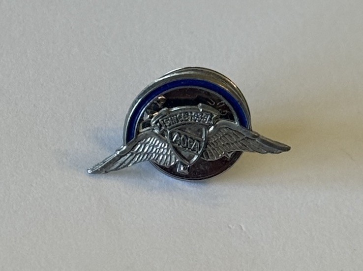 Lot of 4 Vintage AOPA Aviation Lapel Pins Wings Member Staff Pilot Badges