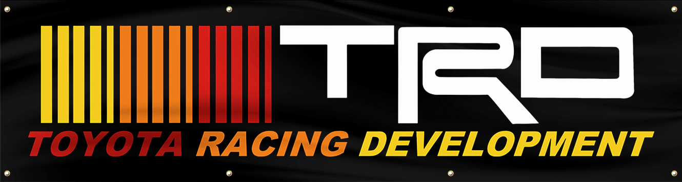 TRD 2'X8' BANNER FLAG TOYOTA RACING DEVELOPMENT