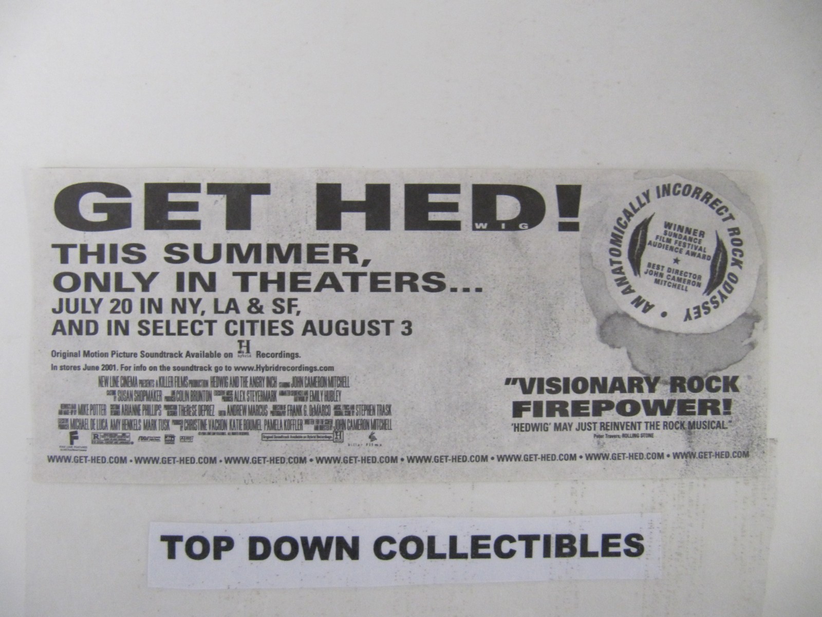 Hedwig And The Angry Inch, Money Promo