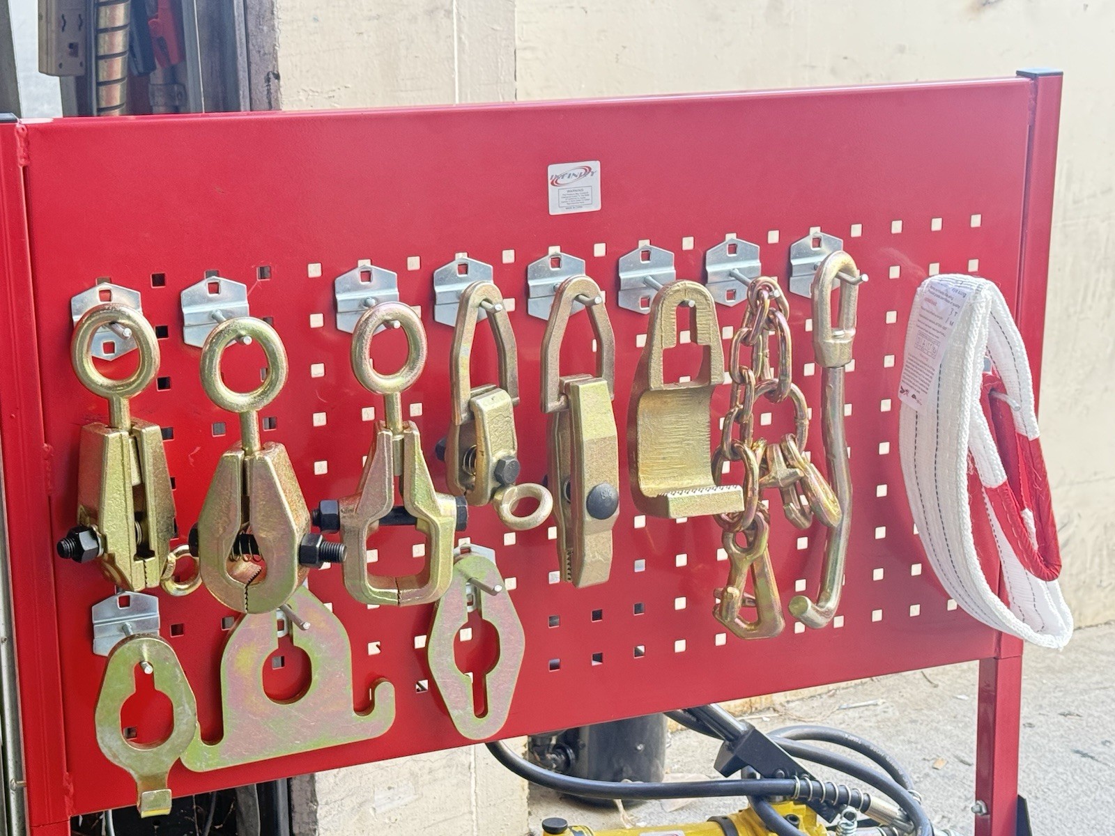 12pcs Auto Body Frame Machine Dent Repair Clamp Chain Puller Hook Set 5Ton Clamp