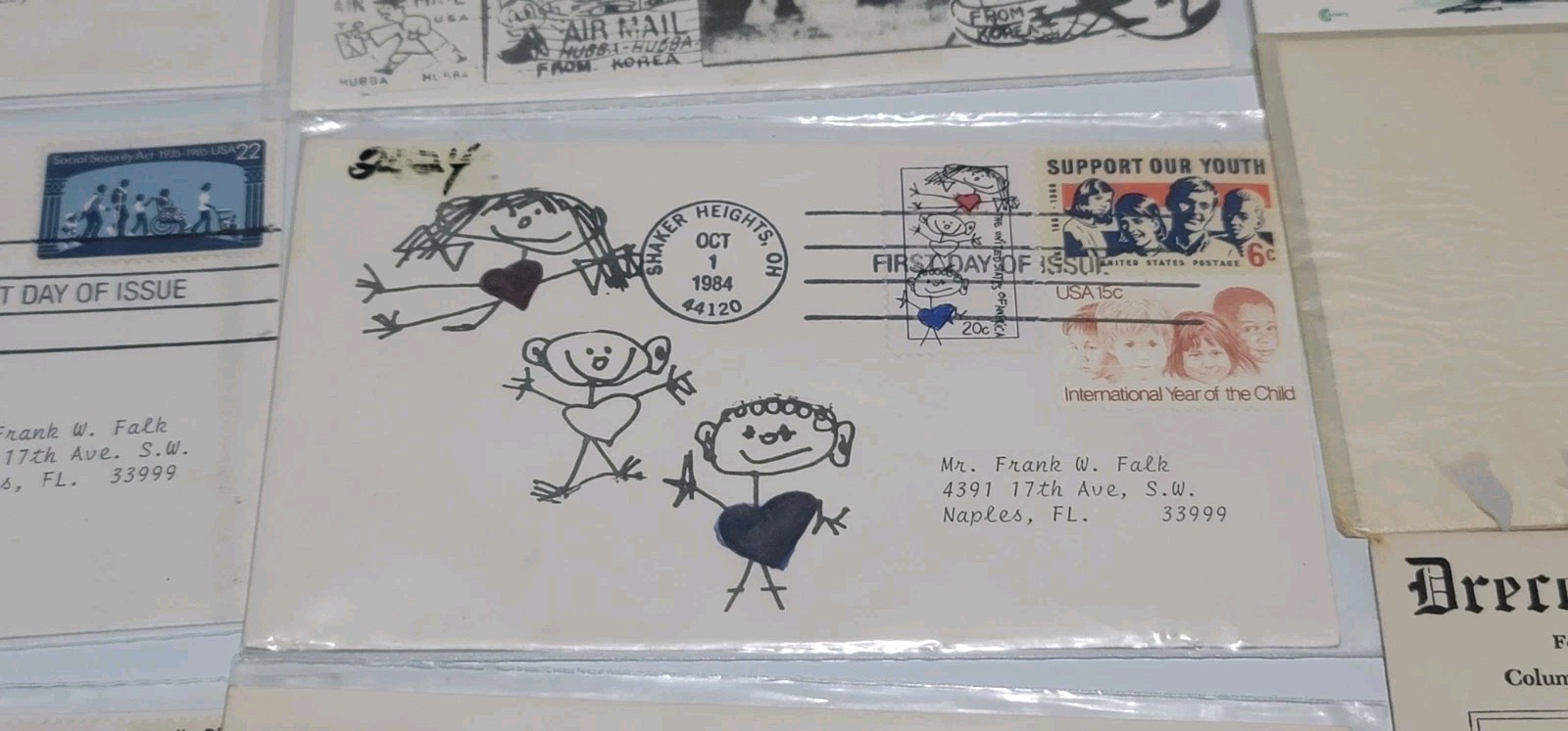 Vintage First Day Cover Lot of 16 1959-1987 USPS FDC Collection