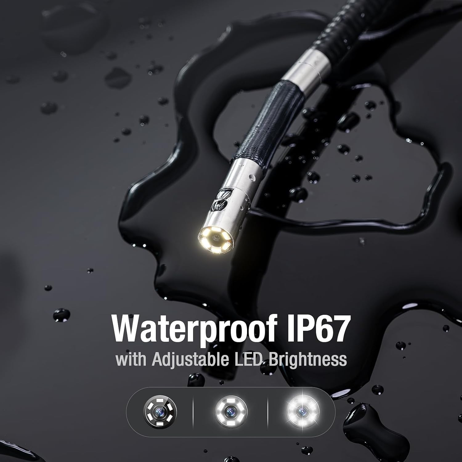 Teslong Two-Way Articulating Borescope 5.5mm Slim Probe Industrial Endoscope