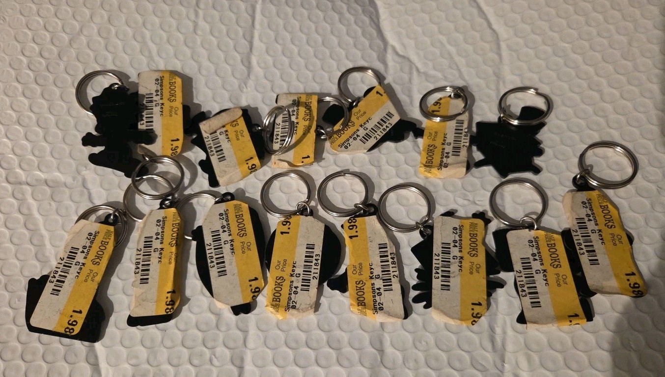The Simpsons Key Chain Assortment of 15 Pcs. Lot 2002 Fox New