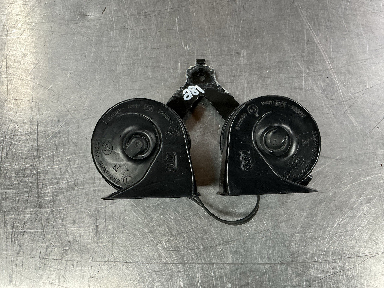 2015-2020 FORD F150 LOW & HIGH PITCH NOTE TONE DOUBLE HORN SIGNAL OEM #281