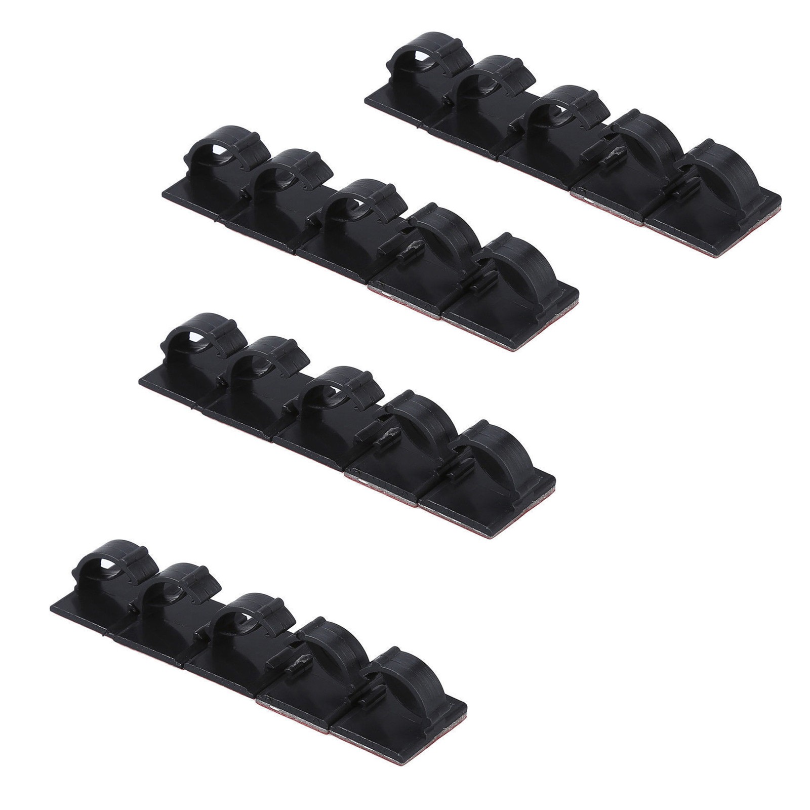 20Pcs Self-Adhesive Wire Tie Cable Clamp Clip Holder For Car Dash Camera Home