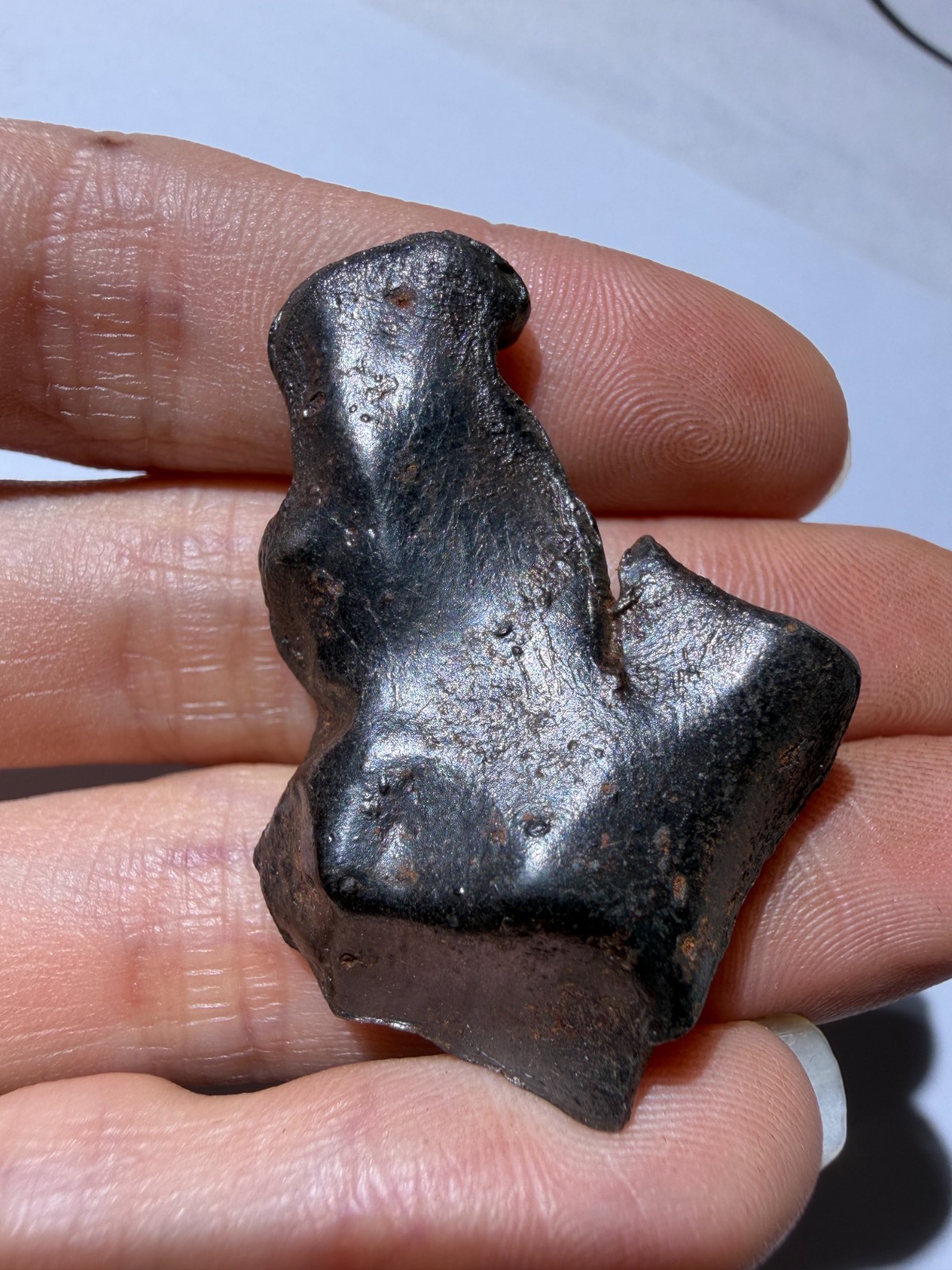 Sikhote-Alin Meteorite 28.25g Special-shaped attractive crust oriented feature