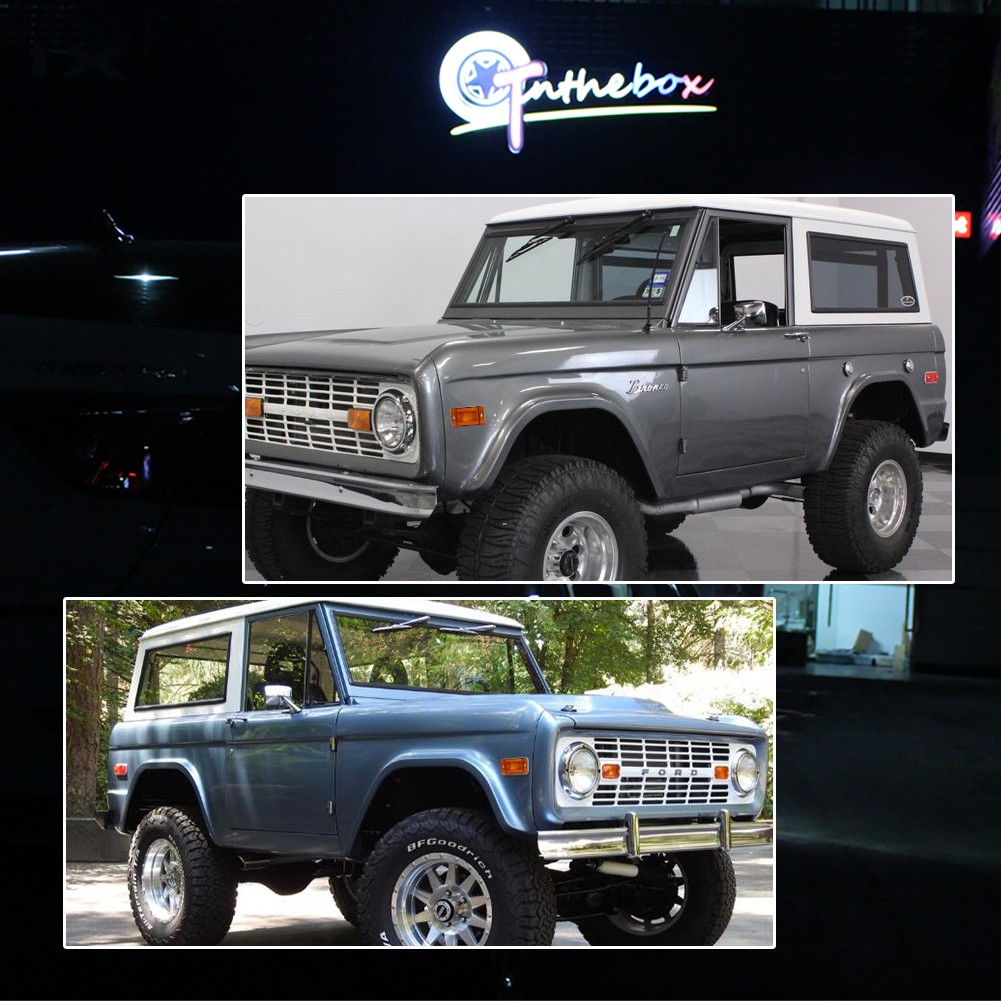 NEW 1970-1977 EARLY FORD BRONCO MARKER, PARKING, AND TAILLIGHT LENS SET.