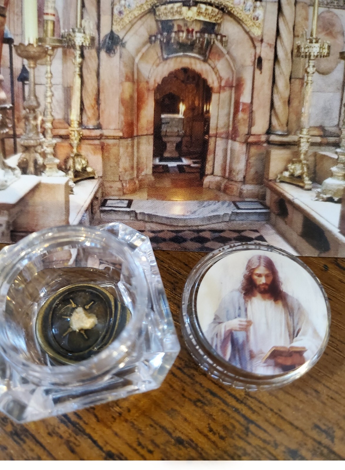 Tomb of Jesus Reliquary with Stone from Tomb of Jesus from Holy Sepulchre