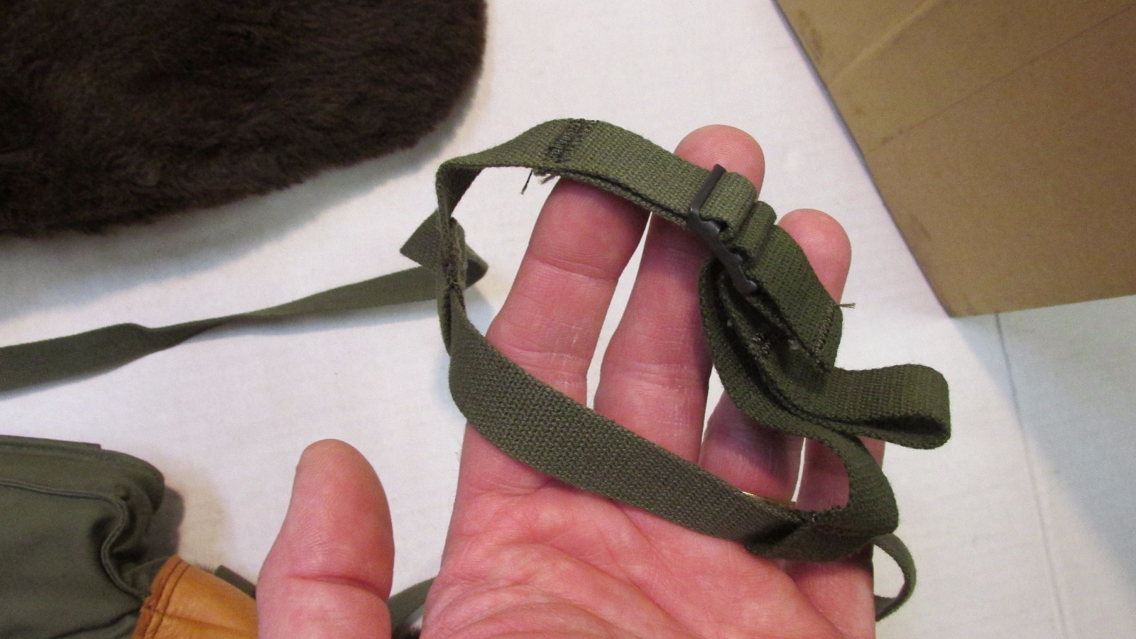 US KOREAN WAR ERA M1949 ARCTIC MITTENS NOS 1951 ALPACA FUR EXTREME COLD WEATHER