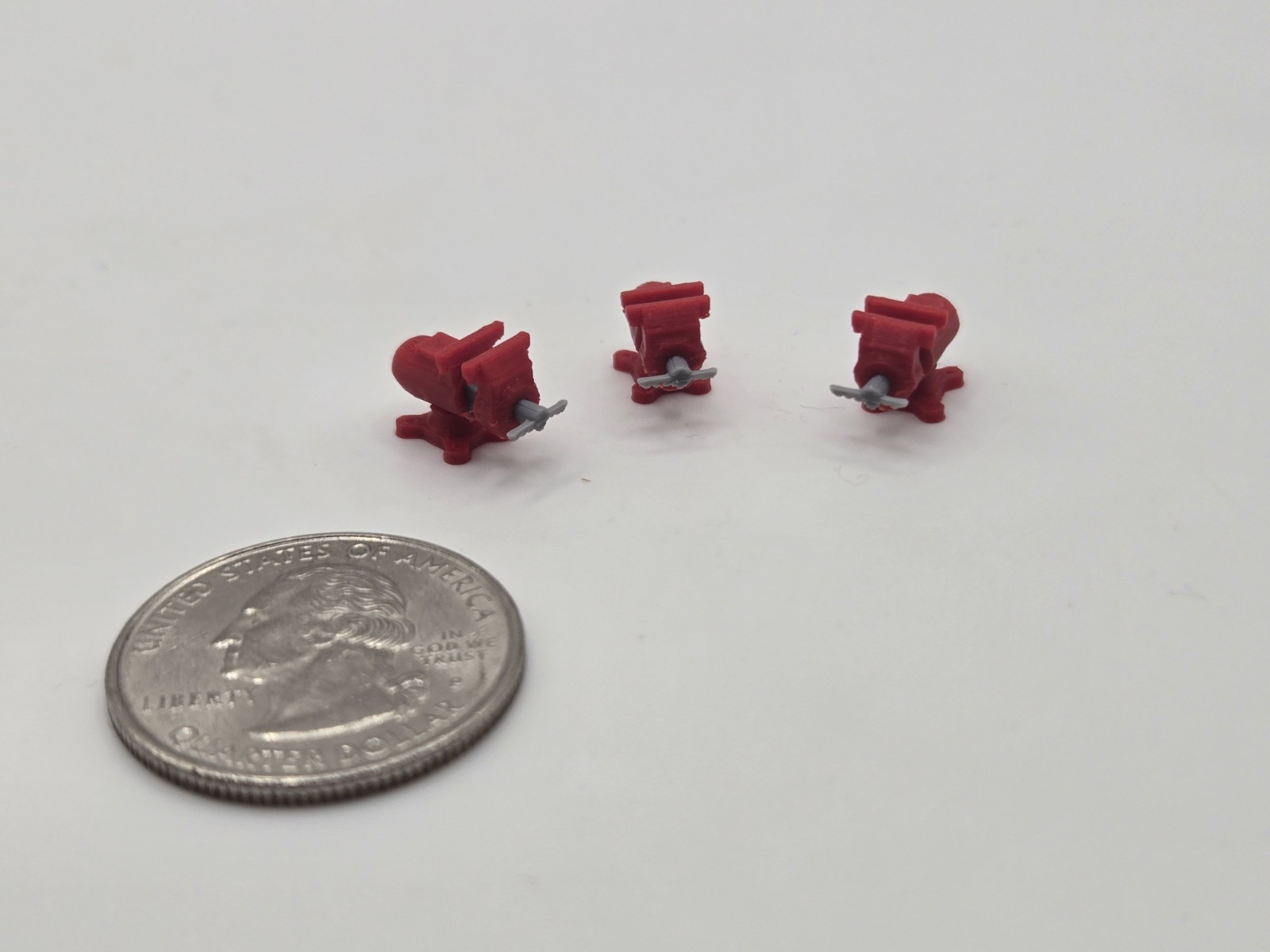 1/50 Service Truck/Bench Vice in Red *3 Pack*