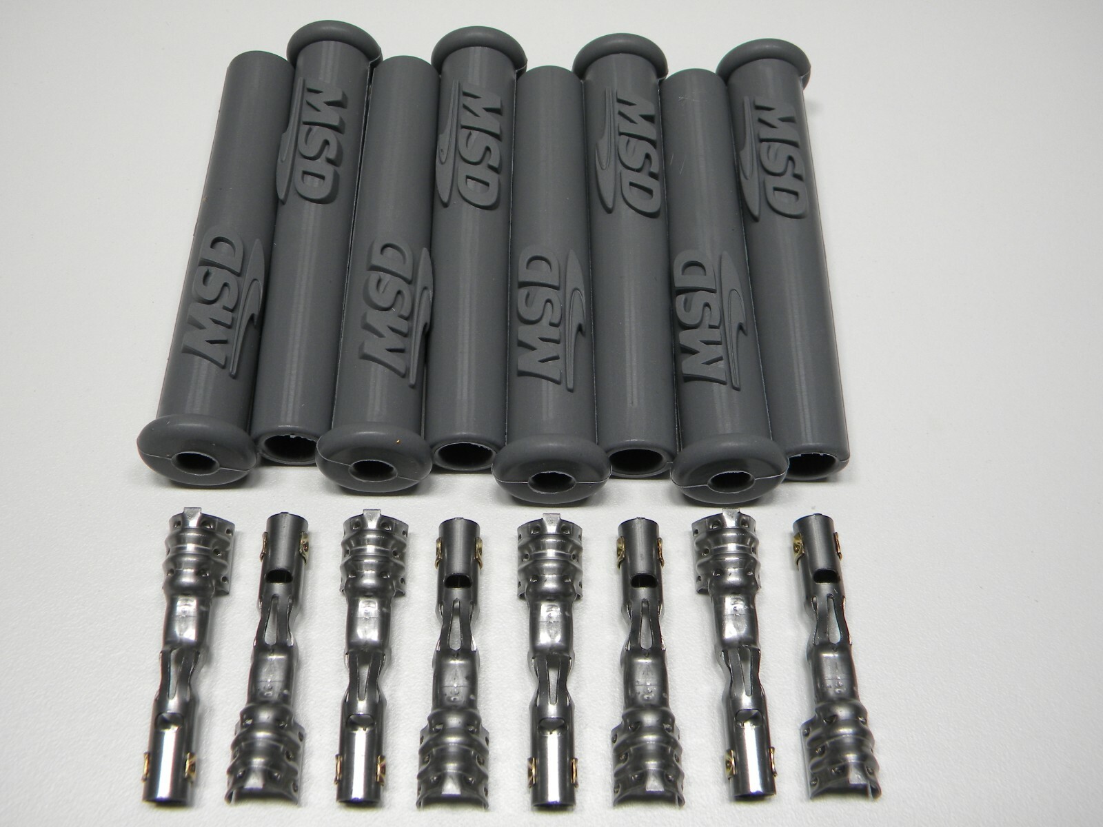 MSD 3301 Spark Plug Wire Plug Boots & Terminals Straight 180 Multi Angle 8 Pack