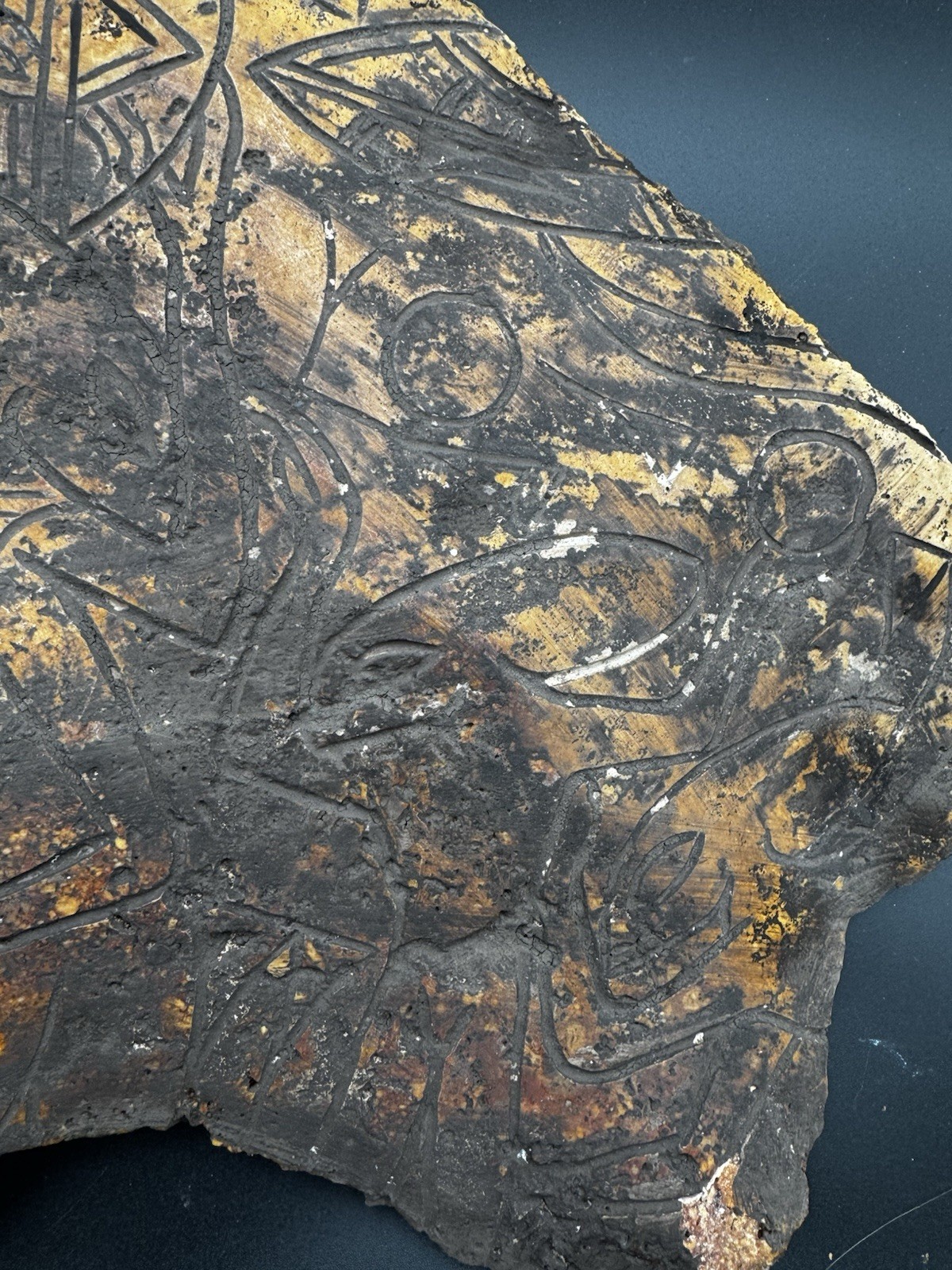 Glowing Massive Masonic Tablet Tula Mexico PreColumbian Alien Ojuelos