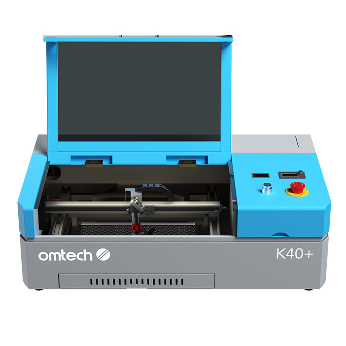 OMTech 45W K40+ CO2 Laser Engraver Marker Engraving 8 x 12in W/ Rotary Axis