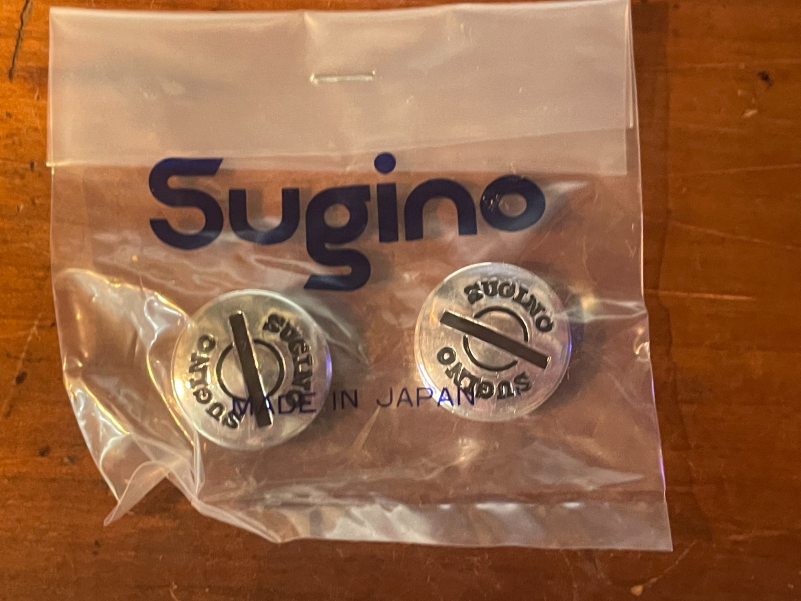 Vintage NOS RARE Old School Sugino Chrome Crank Arm Dust Caps IN PACKAGE