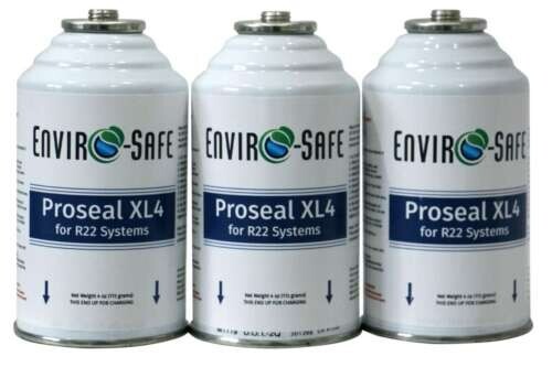 AC Proseal XL4 for R22, Proseal Coolant A/C Systems, Envirosafe 3 4oz cans