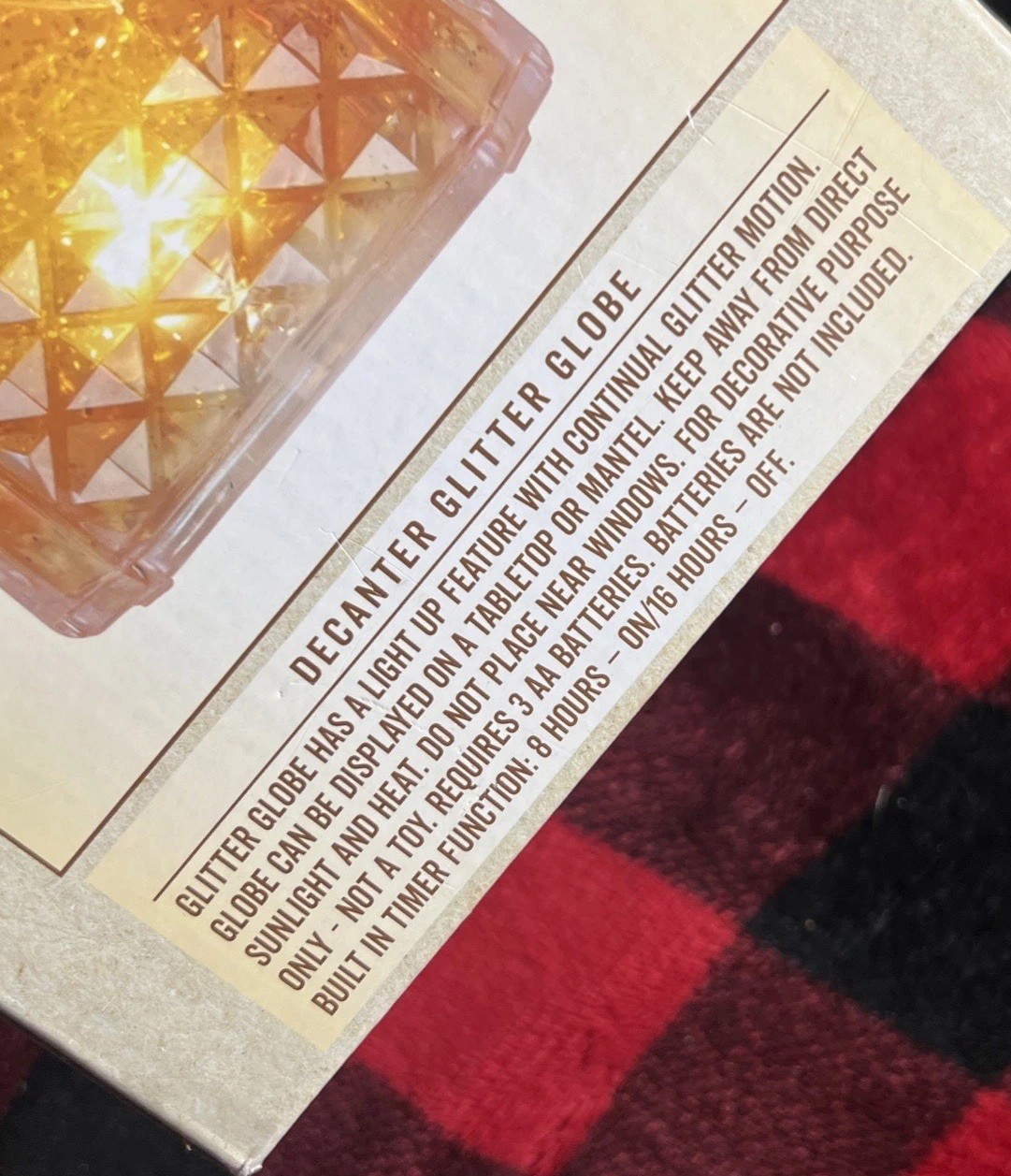 [NEW in BOX/Cracker Barrel Exclusive Bourbon Decanter Globe]