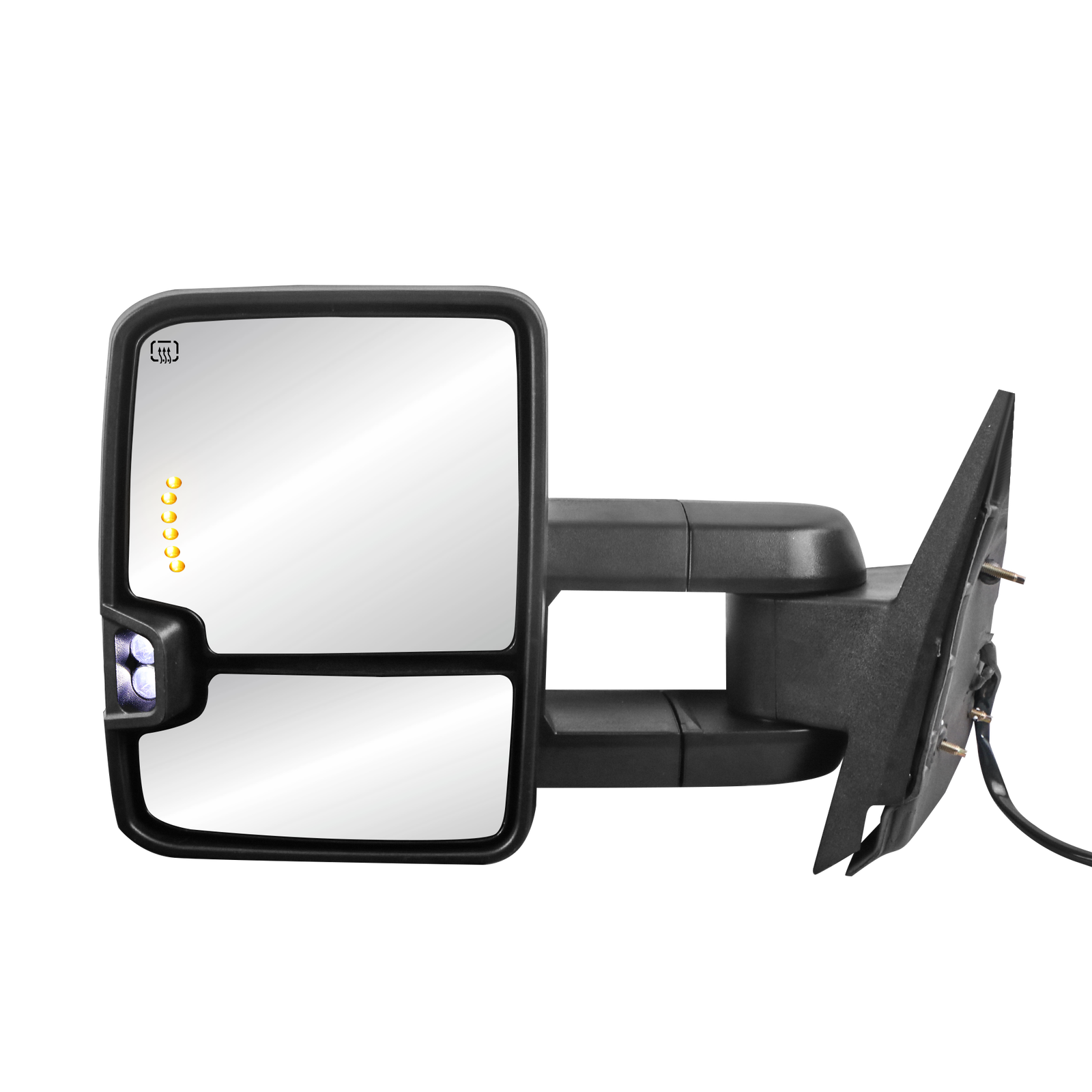 Pair Power Heated Tow Mirrors For 2007-2013 Chevy Silverado GMC Sierra Yukon XL